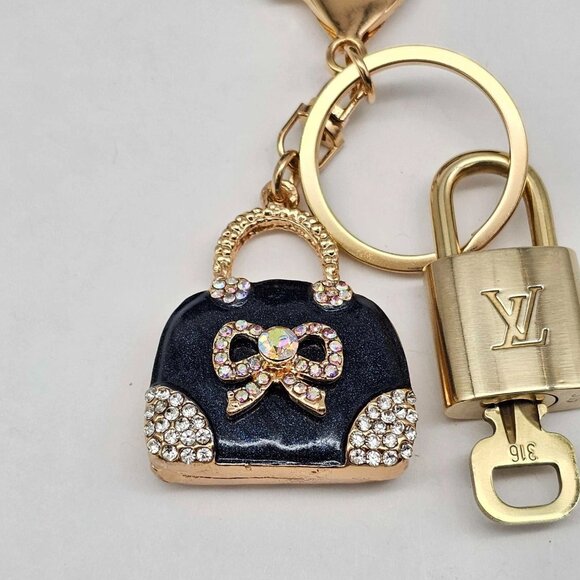 Authentic Louis Vuitton Lock & Key with unbranded Bag Keycharm, Keychain - Picture 7 of 8
